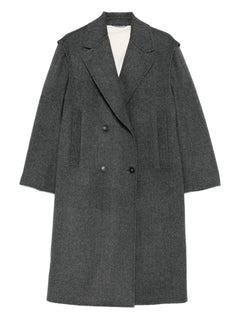 double-breasted wool coat