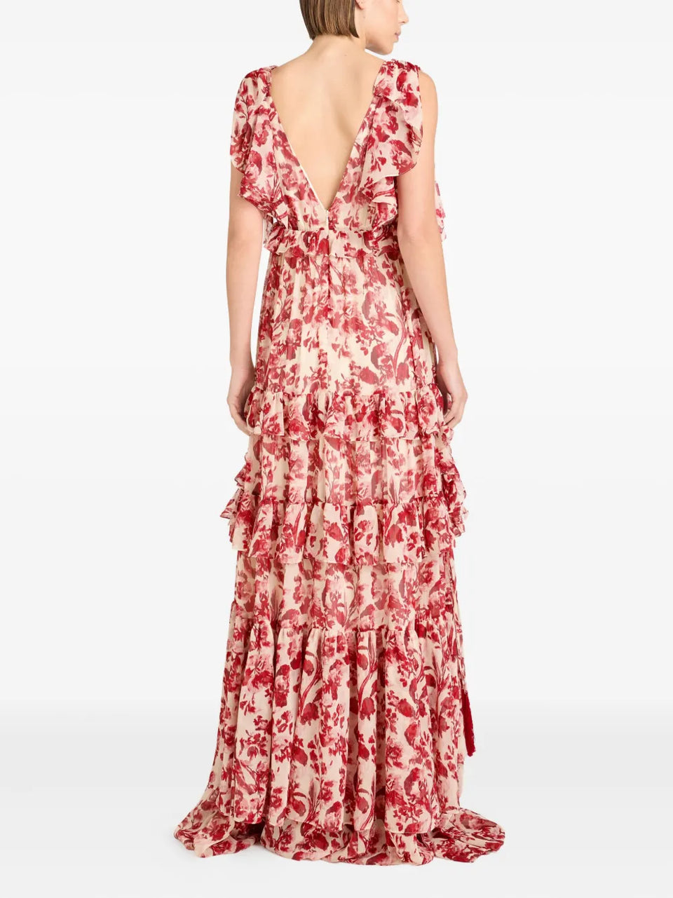 Omelia floral ruffled maxi dress