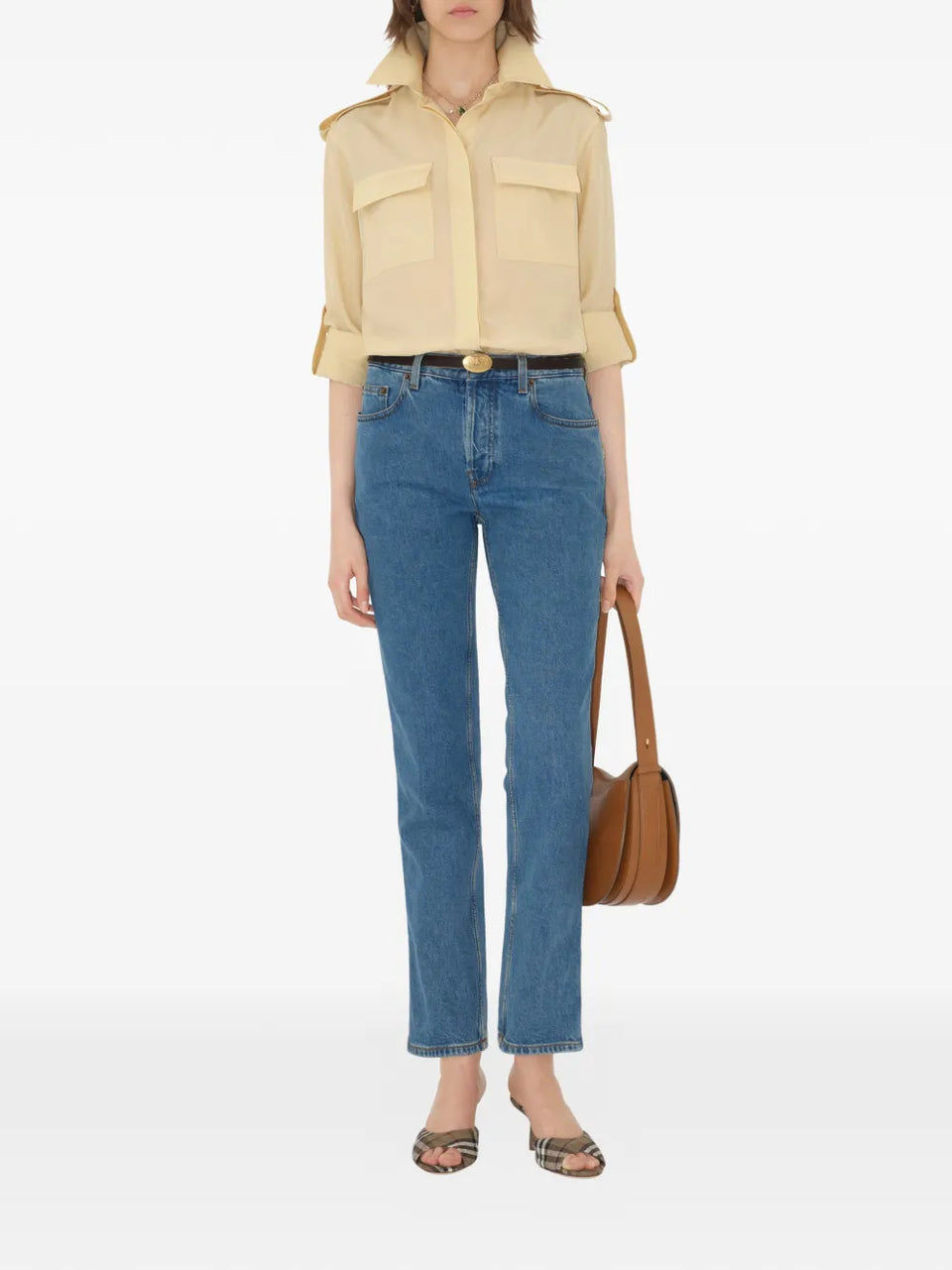 straight five-pocket jeans