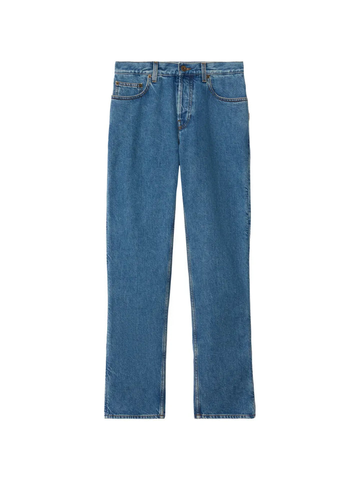 straight five-pocket jeans