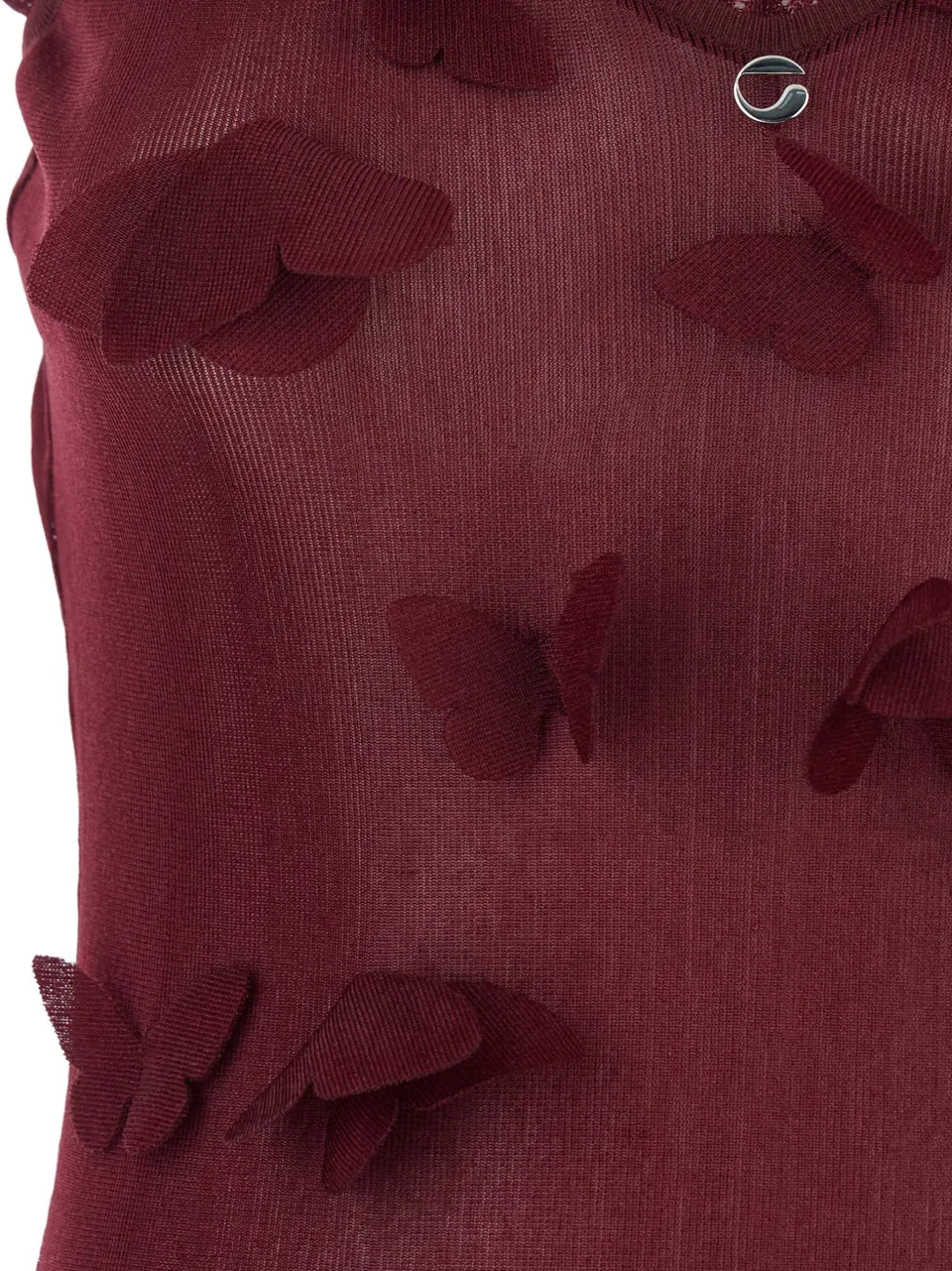 butterfly-embellished slip dress