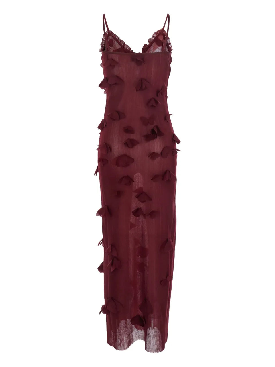 butterfly-embellished slip dress