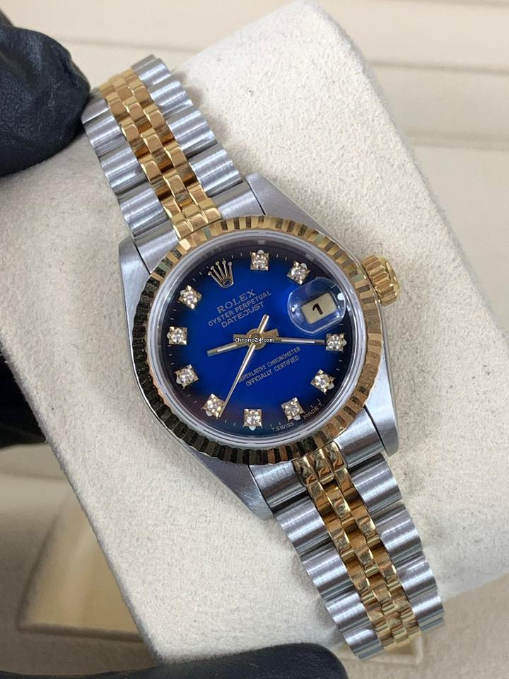 Rolex | Datejust | 69173 | Gold/Steel | 26 mm | Gold/Steel | Blue | Automatic