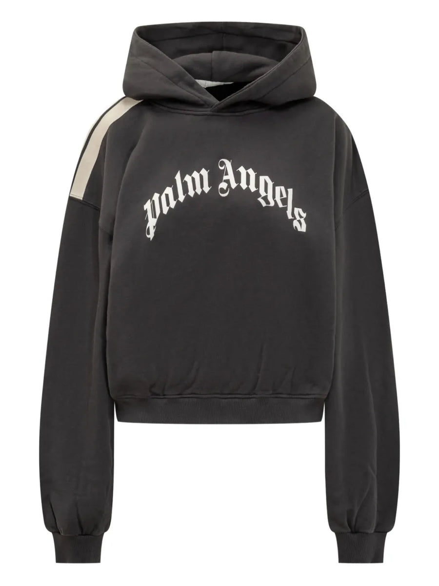 stripe-detail logo-print Hoodie
