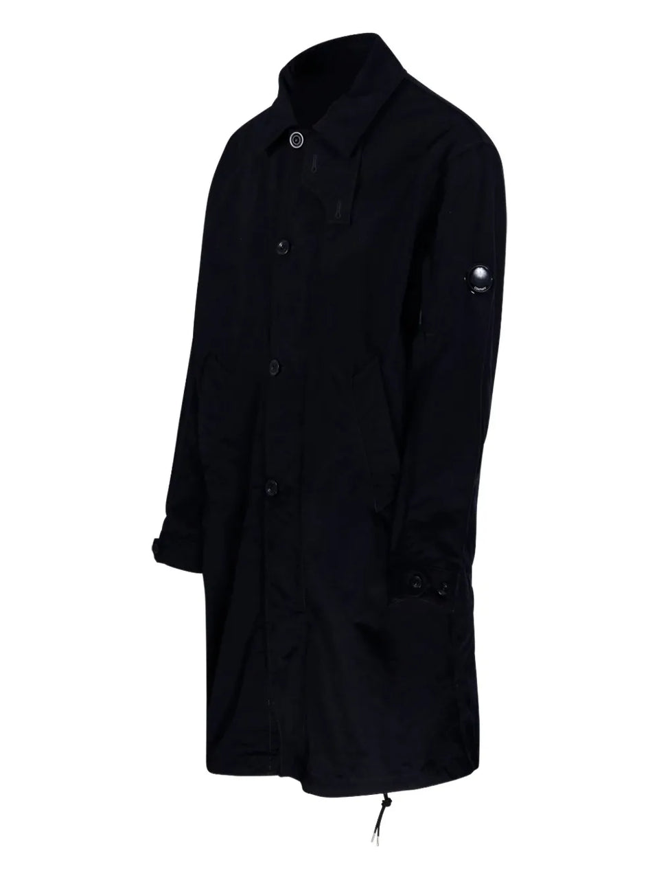 button-fastening Lens-detail coat