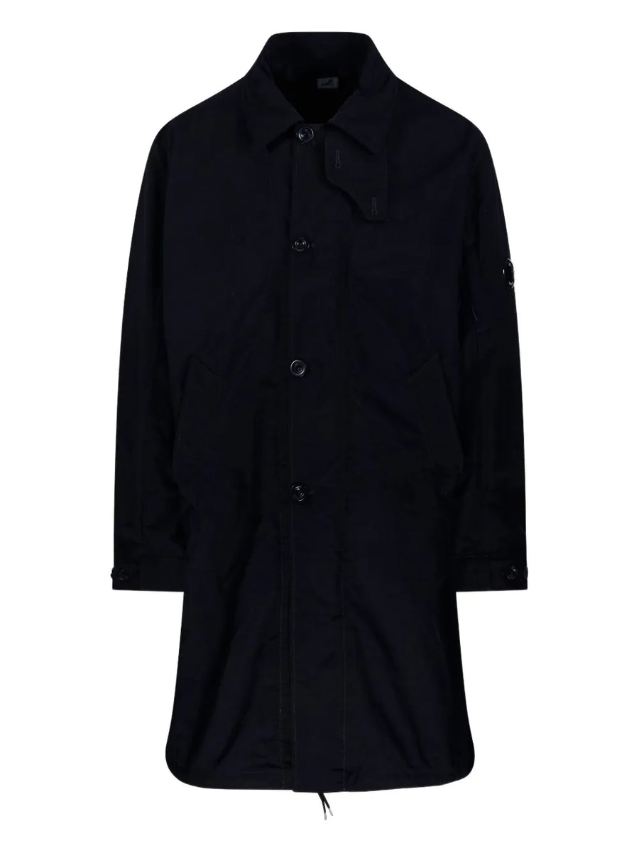 button-fastening Lens-detail coat