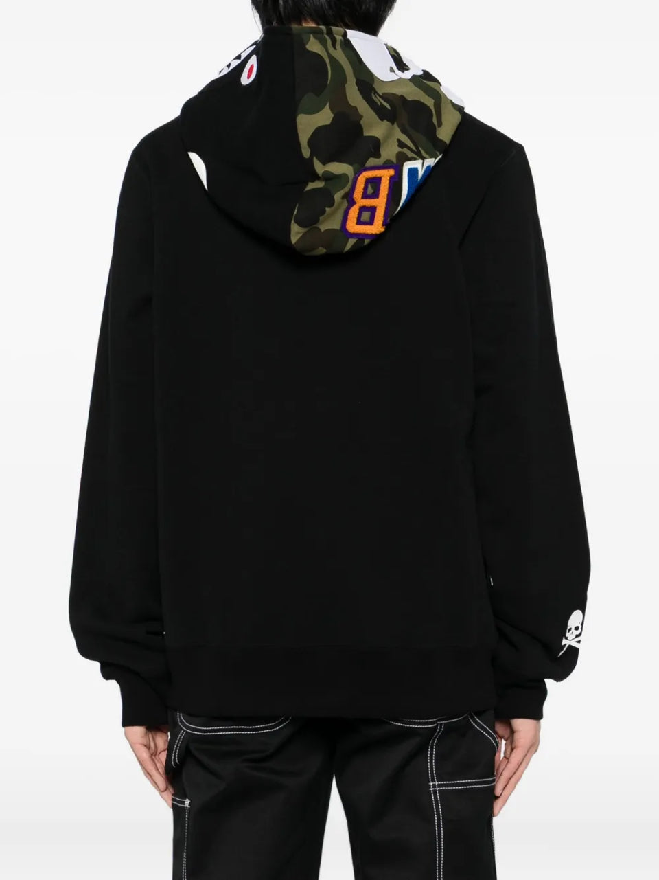 x Bape panel Hoodie