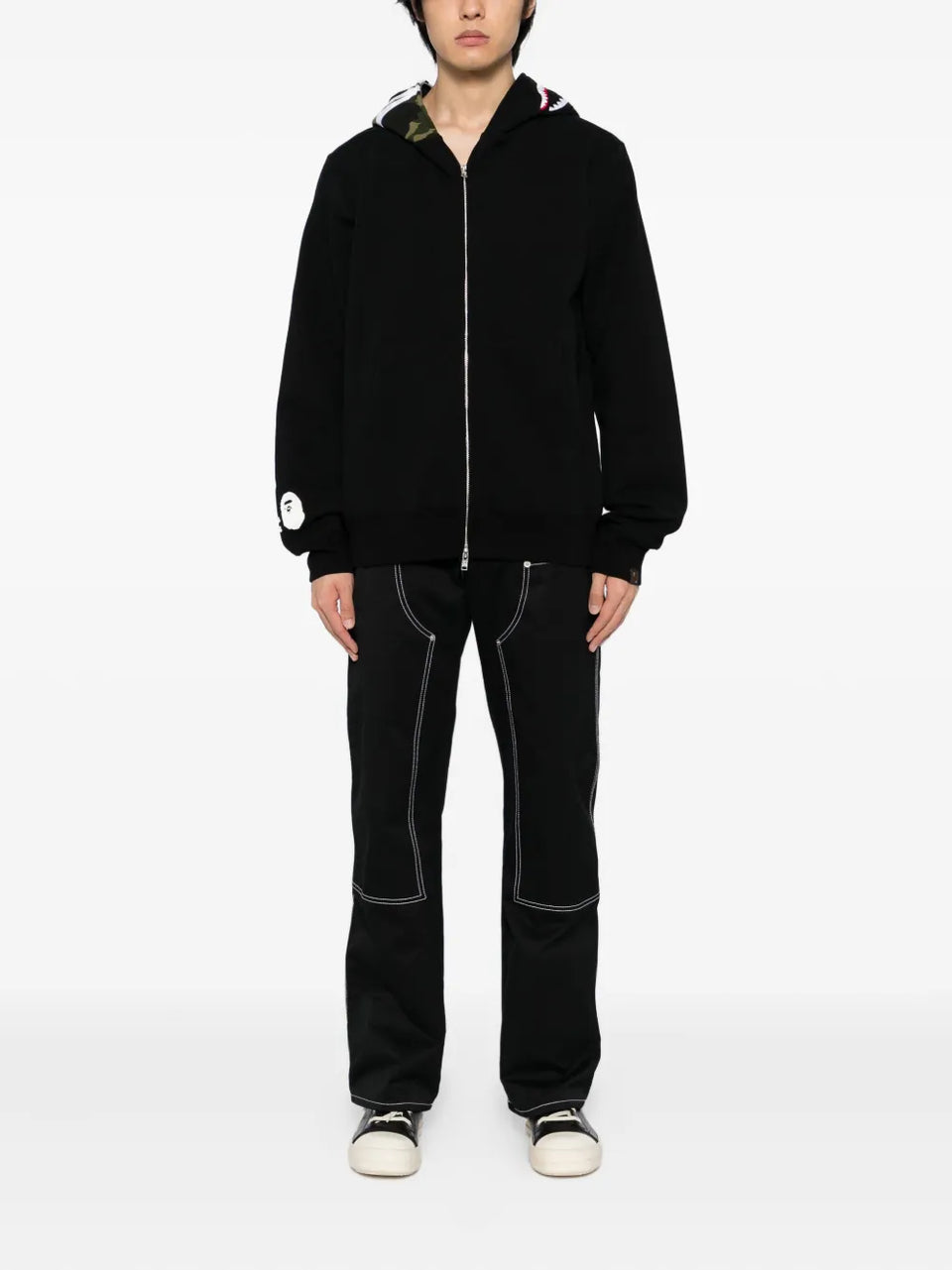 x Bape panel Hoodie