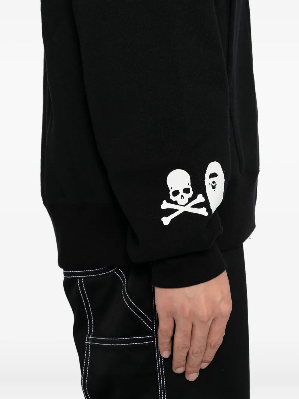 x Bape panel Hoodie