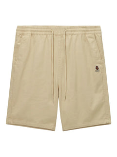 embroidered-logo shorts