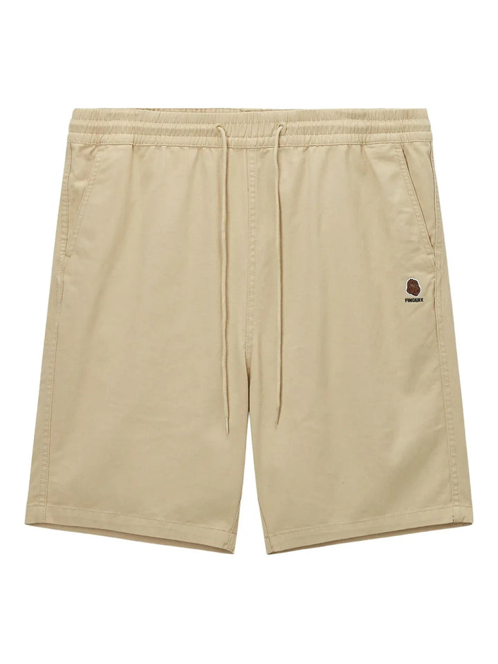embroidered-logo shorts