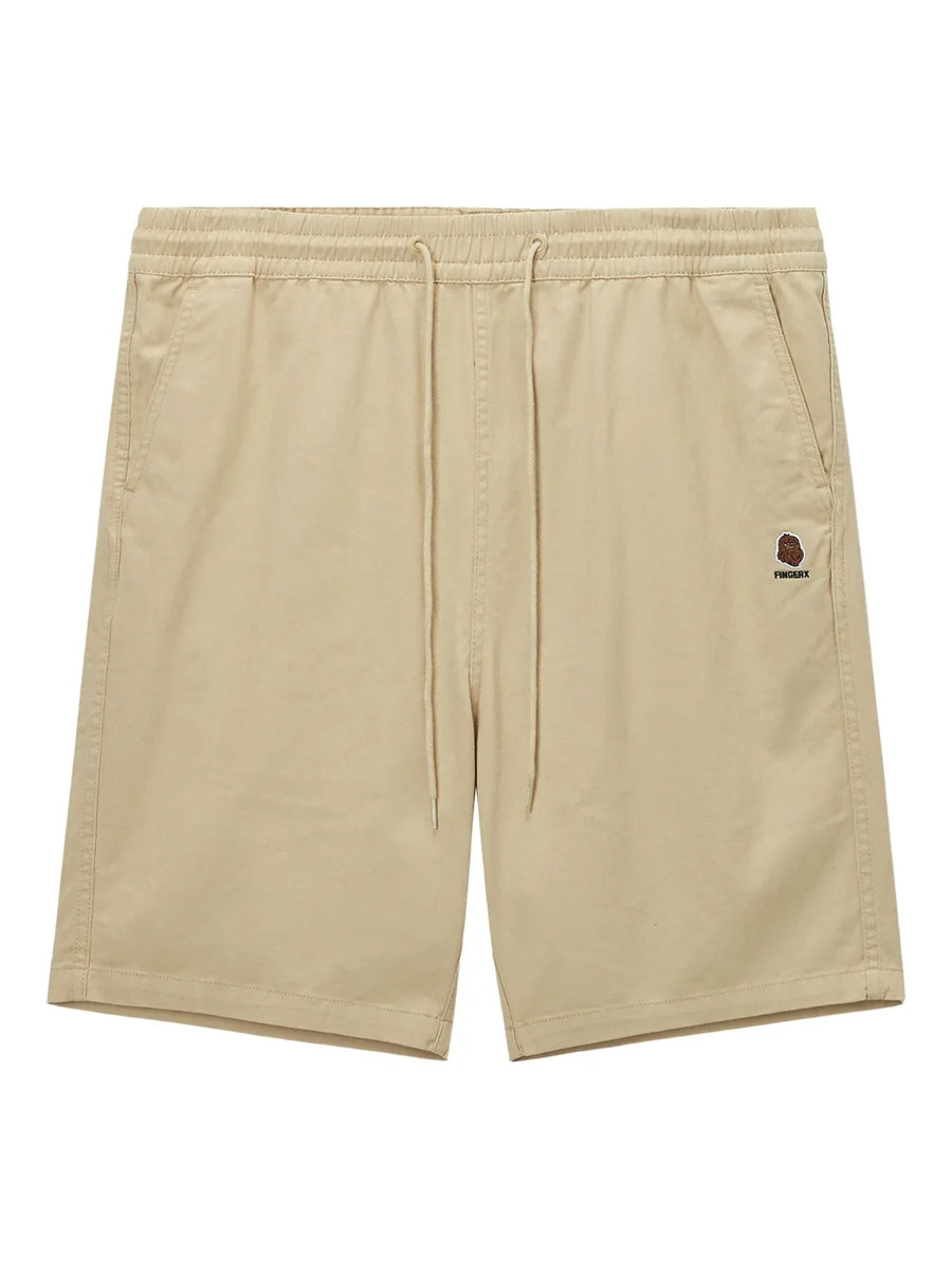 embroidered-logo shorts