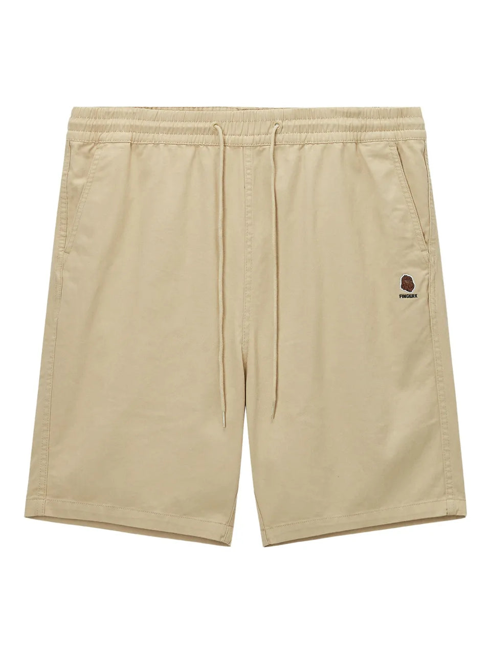 embroidered-logo shorts