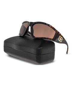 tortoiseshell shield sunglasses