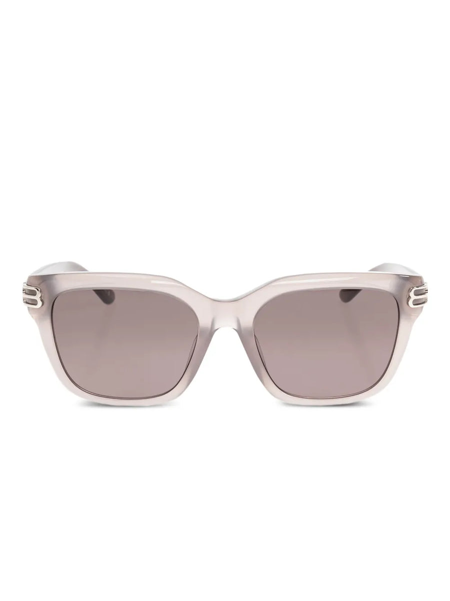 Casino triple-detail square sunglasses