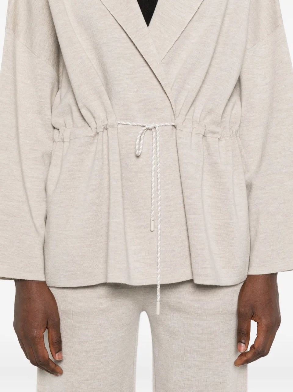 hooded wool jacket