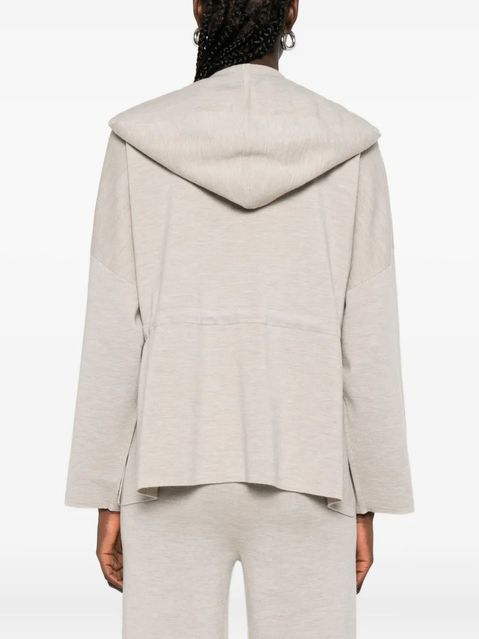 hooded wool jacket