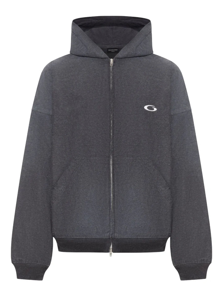 embroidered-logo Hoodie