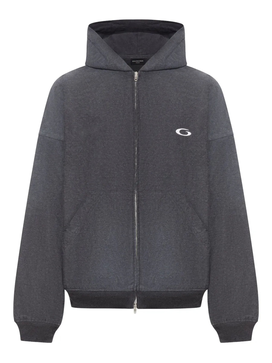 embroidered-logo Hoodie