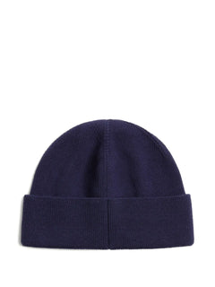 Chez Valentino knitted wool beanie