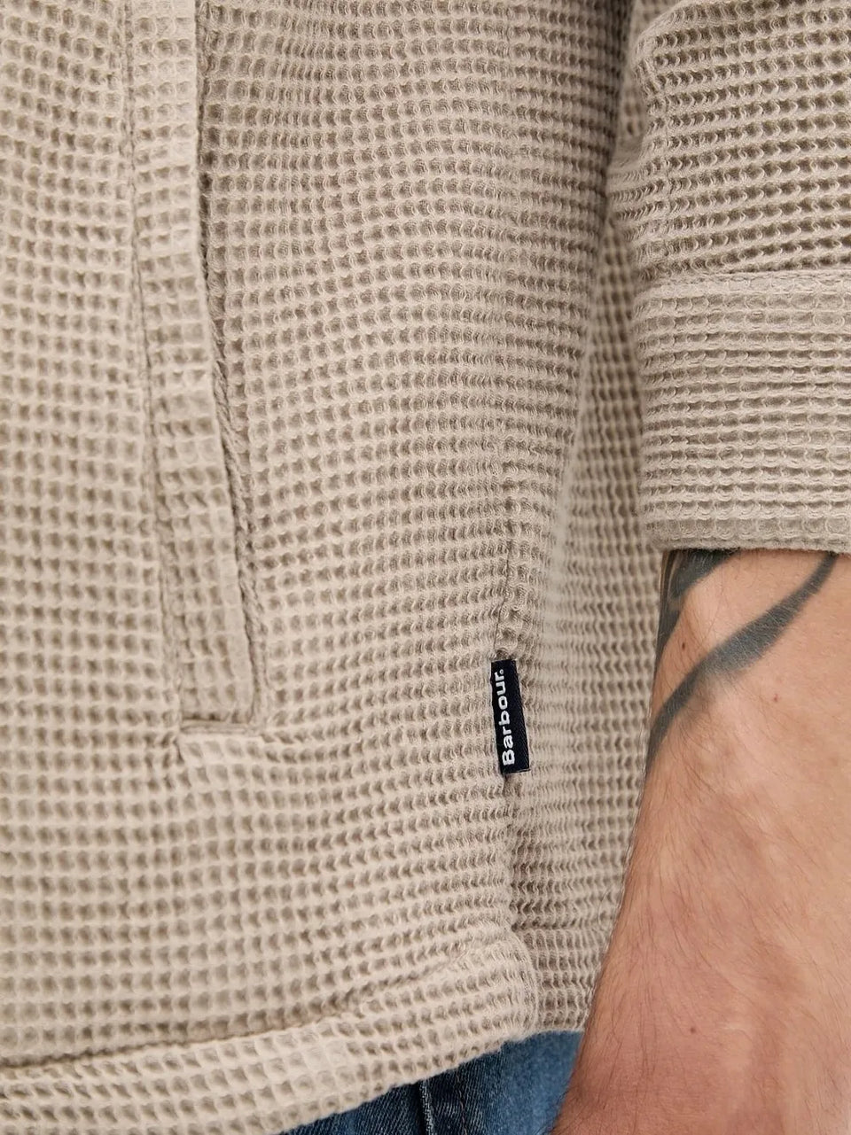 waffle-texture shirt