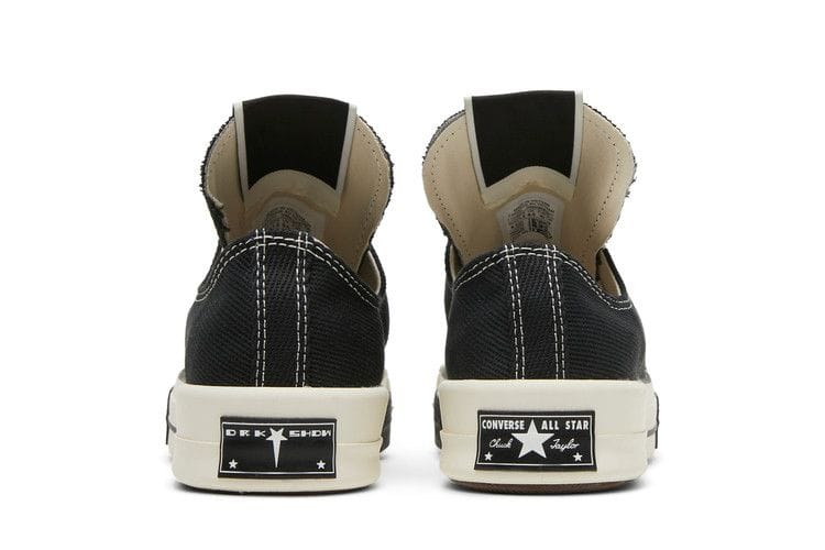 Rick Owens x Converse DRKSHDW DRKSTAR Chuck 70 Low Black