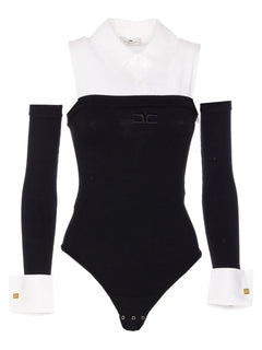 embroidered-logo bodysuit