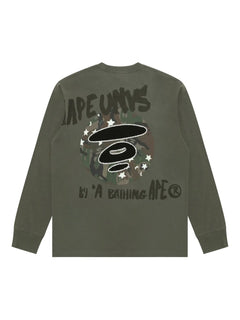 star camouflage long-sleeved sweatshirt
