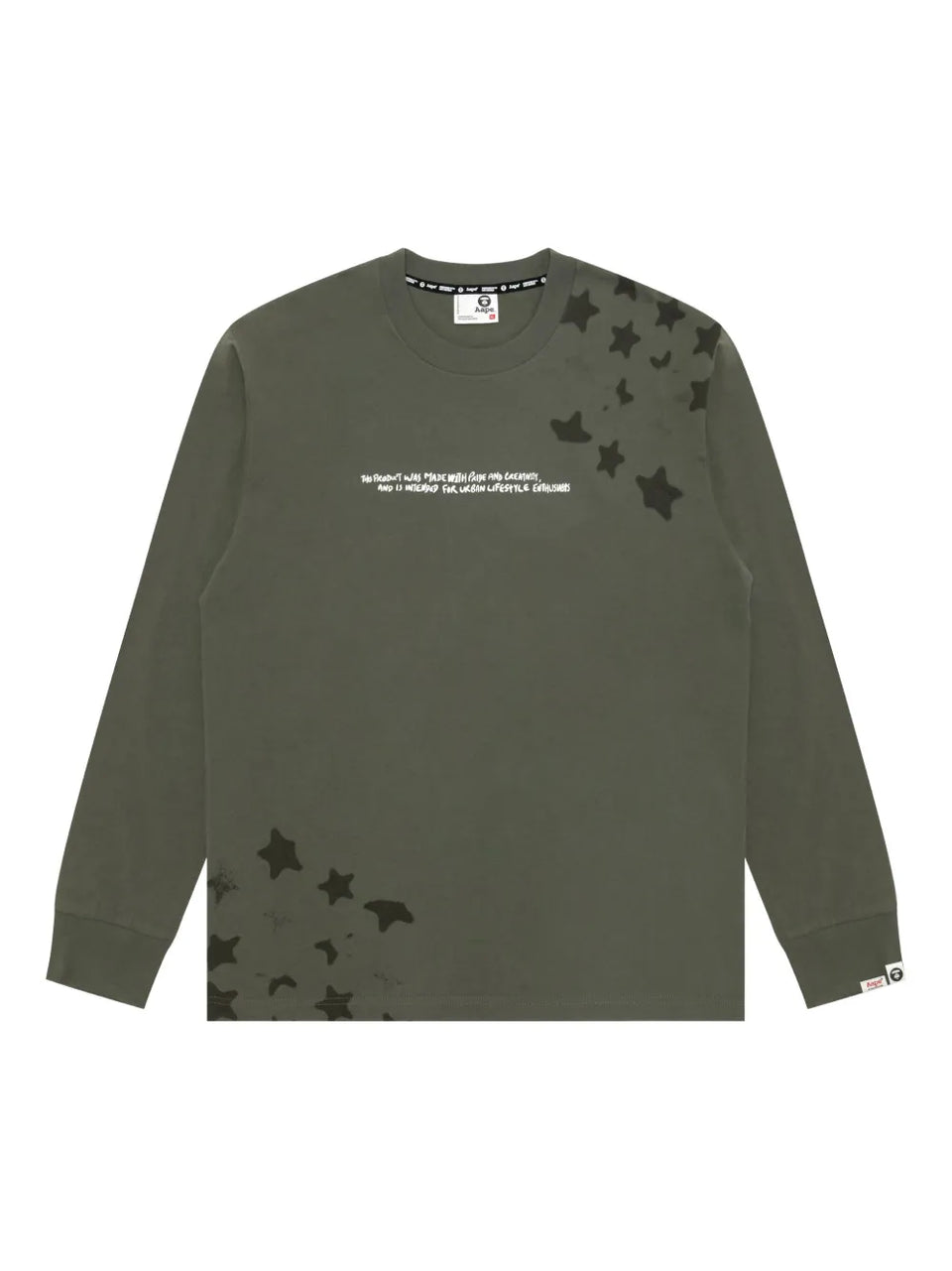star camouflage long-sleeved sweatshirt