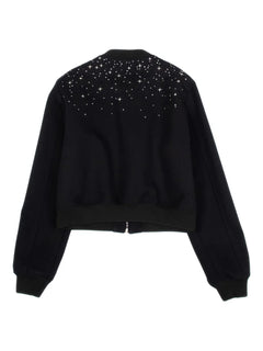 stars-embellishment bomber jacket