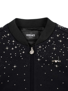 stars-embellishment bomber jacket