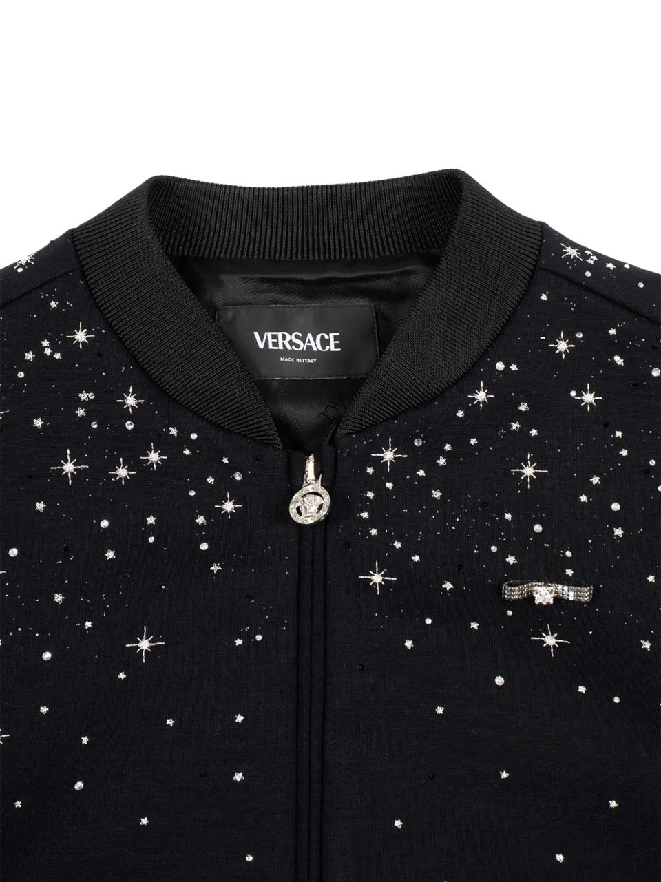 stars-embellishment bomber jacket