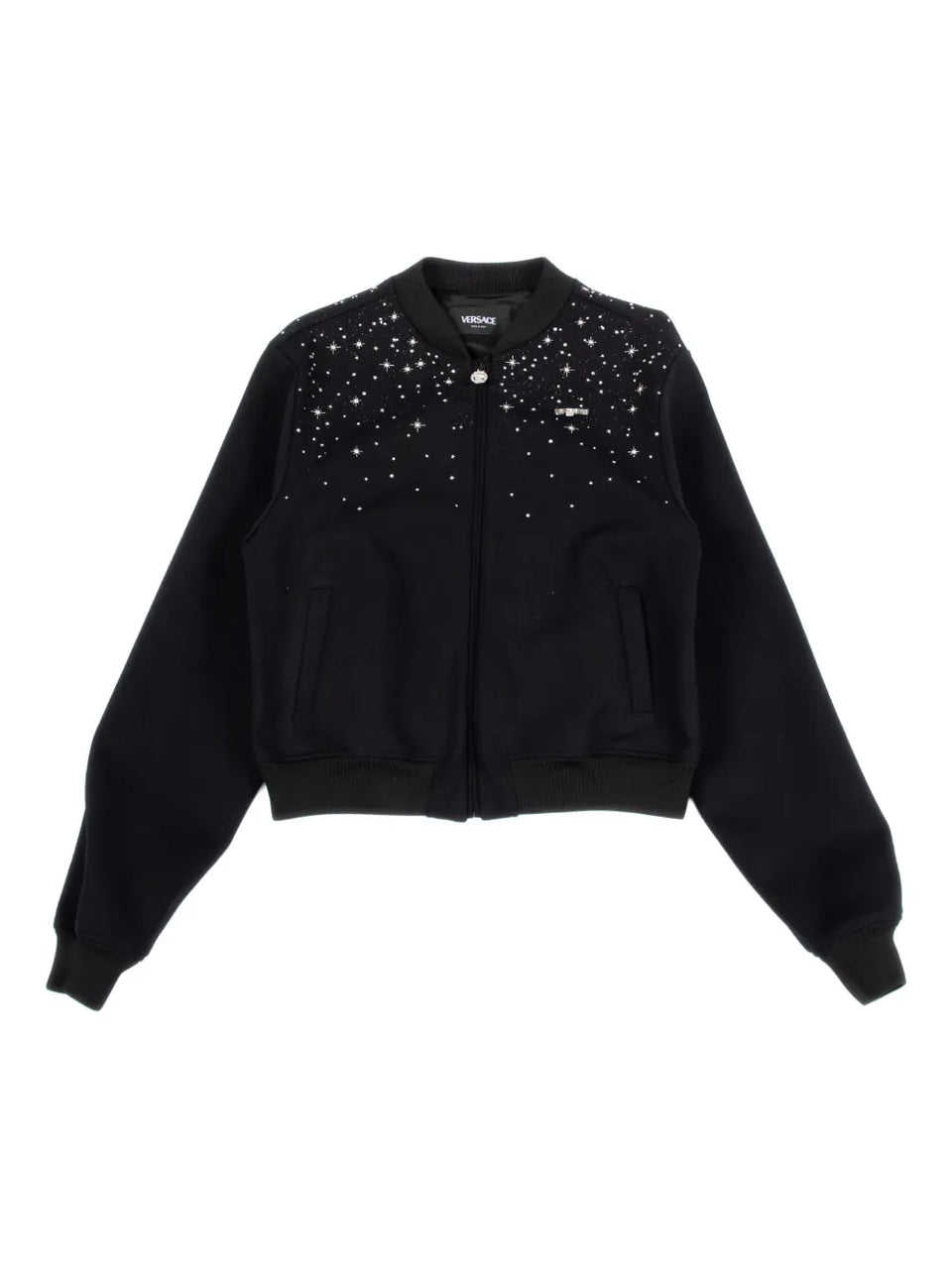 stars-embellishment bomber jacket