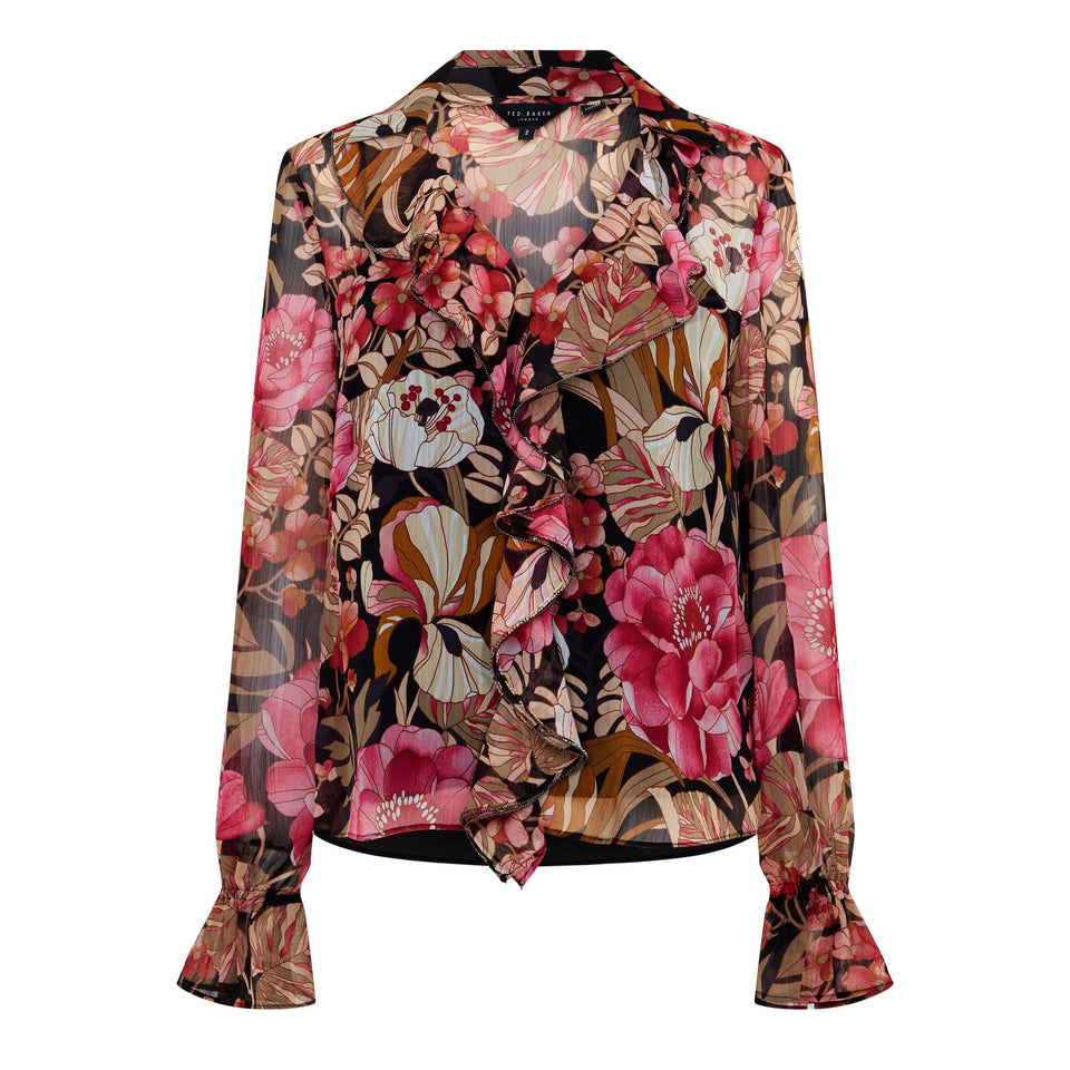 Cristii Long-Sleeve Patterned Shirt