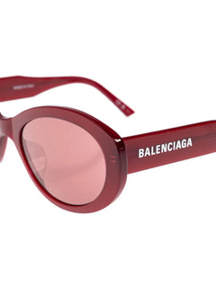 oval-frame tortoiseshell sunglasses