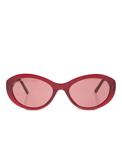 oval-frame tortoiseshell sunglasses