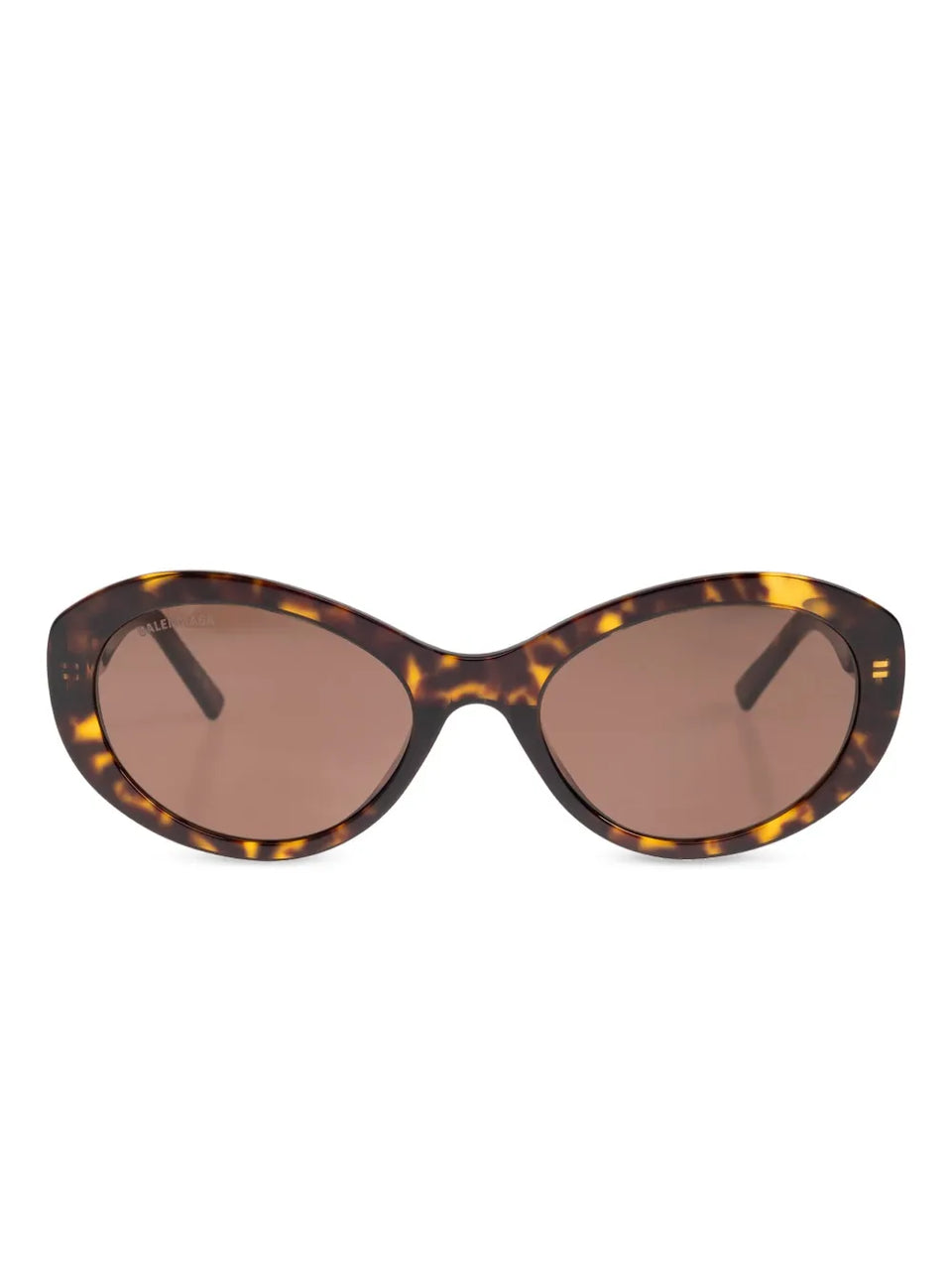 oval-frame tortoiseshell sunglasses