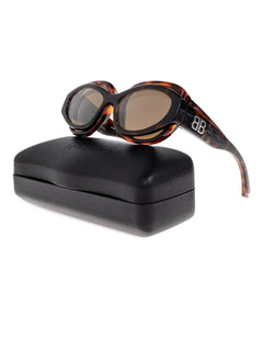 double-frame oval-shaped sunglasses