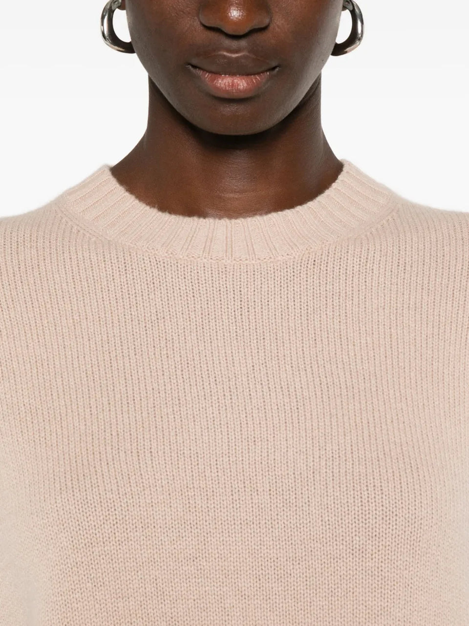 round-neck cashmere sweater