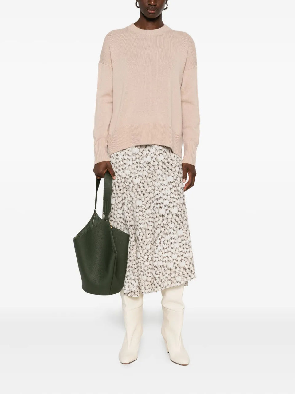 round-neck cashmere sweater