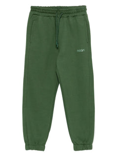 drawstring-cuffed side-pockets sweatpants