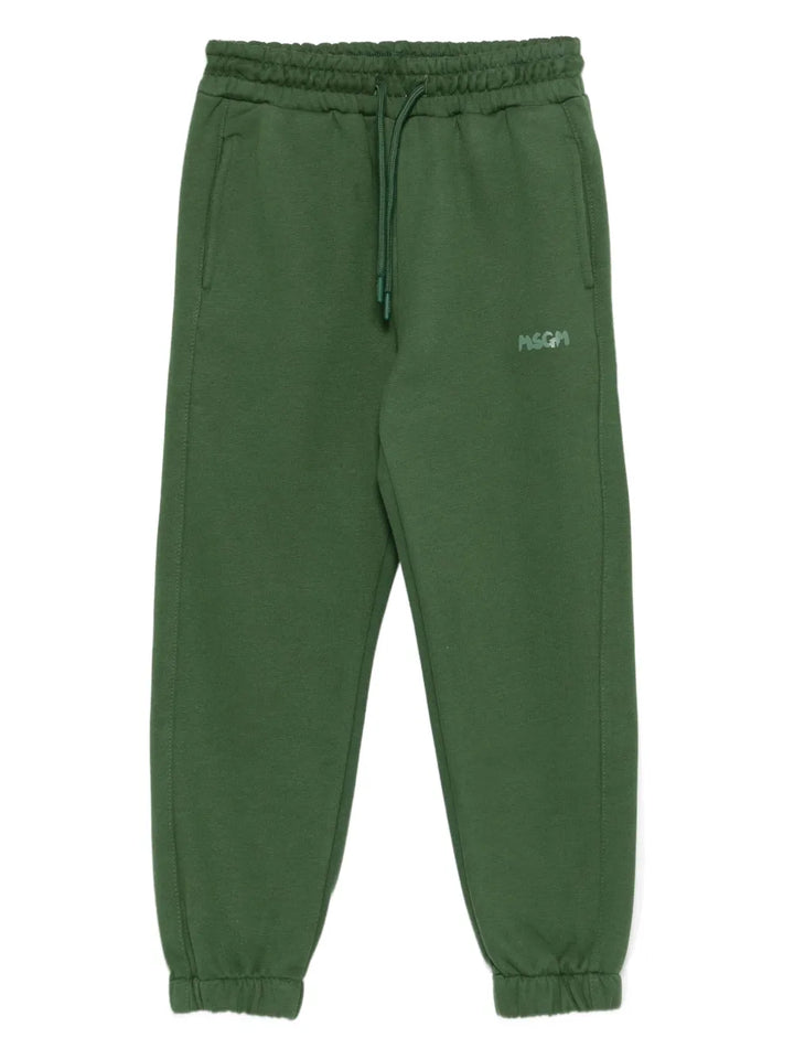 drawstring-cuffed side-pockets sweatpants