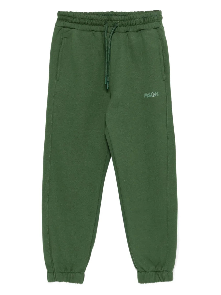 drawstring-cuffed side-pockets sweatpants