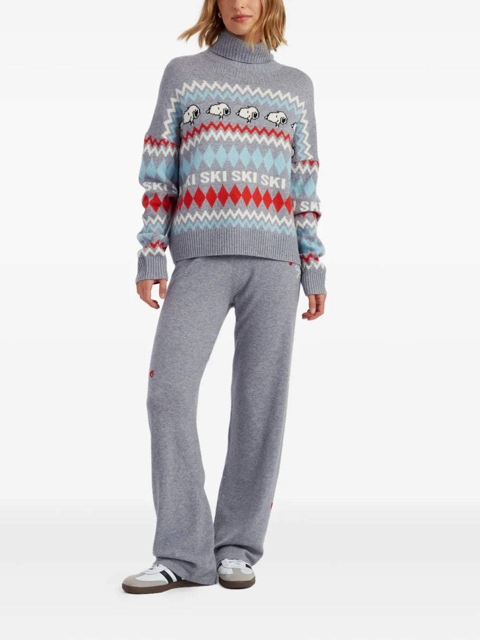 snoopy ski roll neck sweater