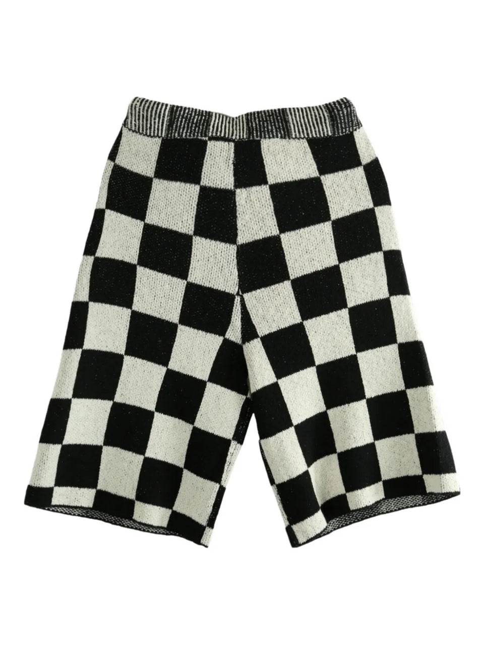 Nora Lite Creatures check-pattern embroidered shorts