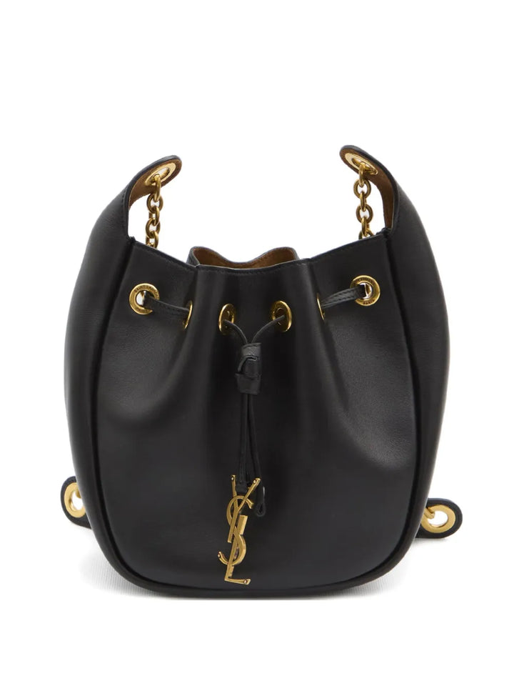 Cassandre drawstring leather shoulder bag