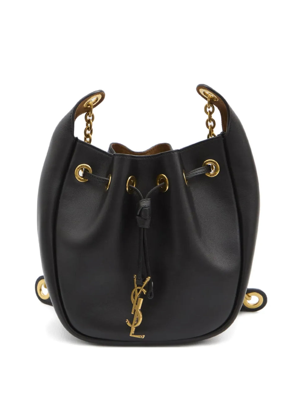Cassandre drawstring leather shoulder bag
