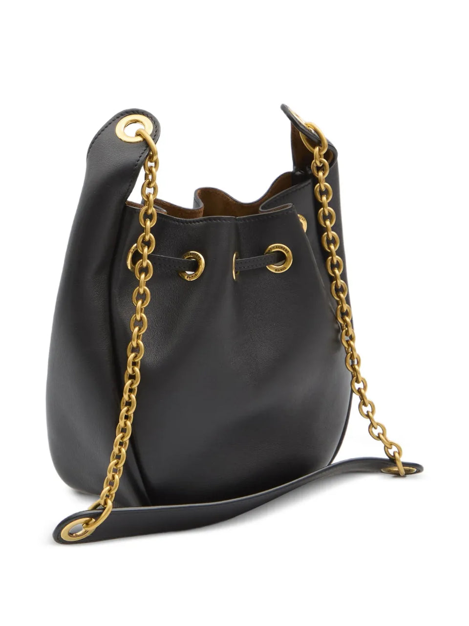 Cassandre drawstring leather shoulder bag