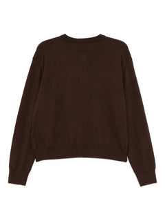 bear-embroidered cardigan