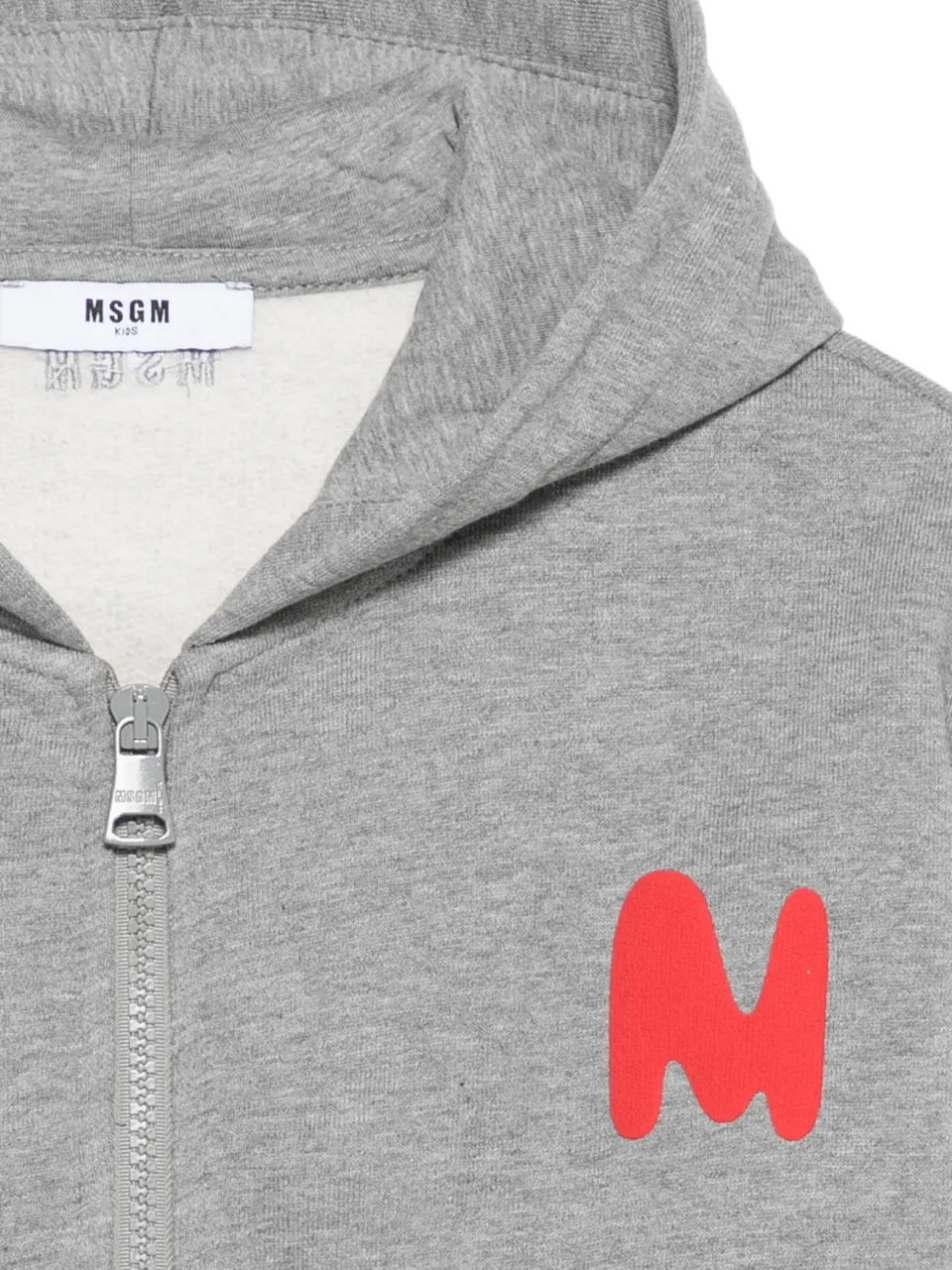 logo-embroidered zip-up Hoodie